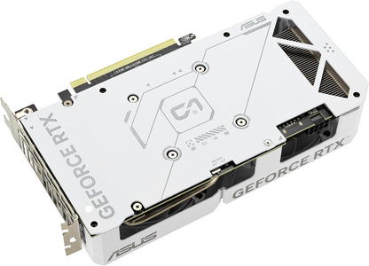 ASUS Dual GeForce RTX 4060 EVO White OC Edition 8GB GDDR6 (PCIe 4.0, 8GB GDDR6, DLSS 3, HDMI 2.1a, DisplayPort 1.4a, Axial-tech Fan Design, 0dB Technology, Dual BIOS, Auto-Extreme Tech)