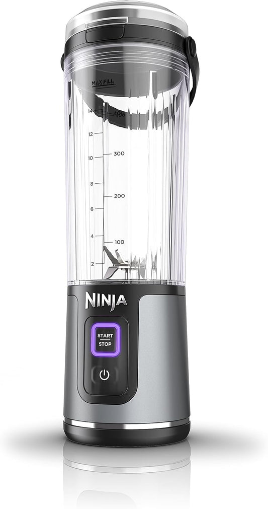 Ninja Blast Portable Blender, Cordless, 18oz. Vessel, Personal Blender for Shakes & Smoothies, BPA Free, Leakproof Lid, USB-C Rechargeable, Black, BC151BKC (Canadian Version)