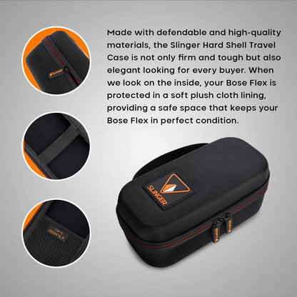 Bose SoundLink Flex 2nd Gen Bluetooth Speaker, Black, Bundle with Hard Shell Travel Case