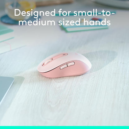 Logitech Signature M650 L Full Size Wireless Mouse - For Large Sized Hands, 2-Year Battery, Silent Clicks, Customizable Side Buttons, Bluetooth, for PC/Mac/Multi-Device/Chromebook - Black
