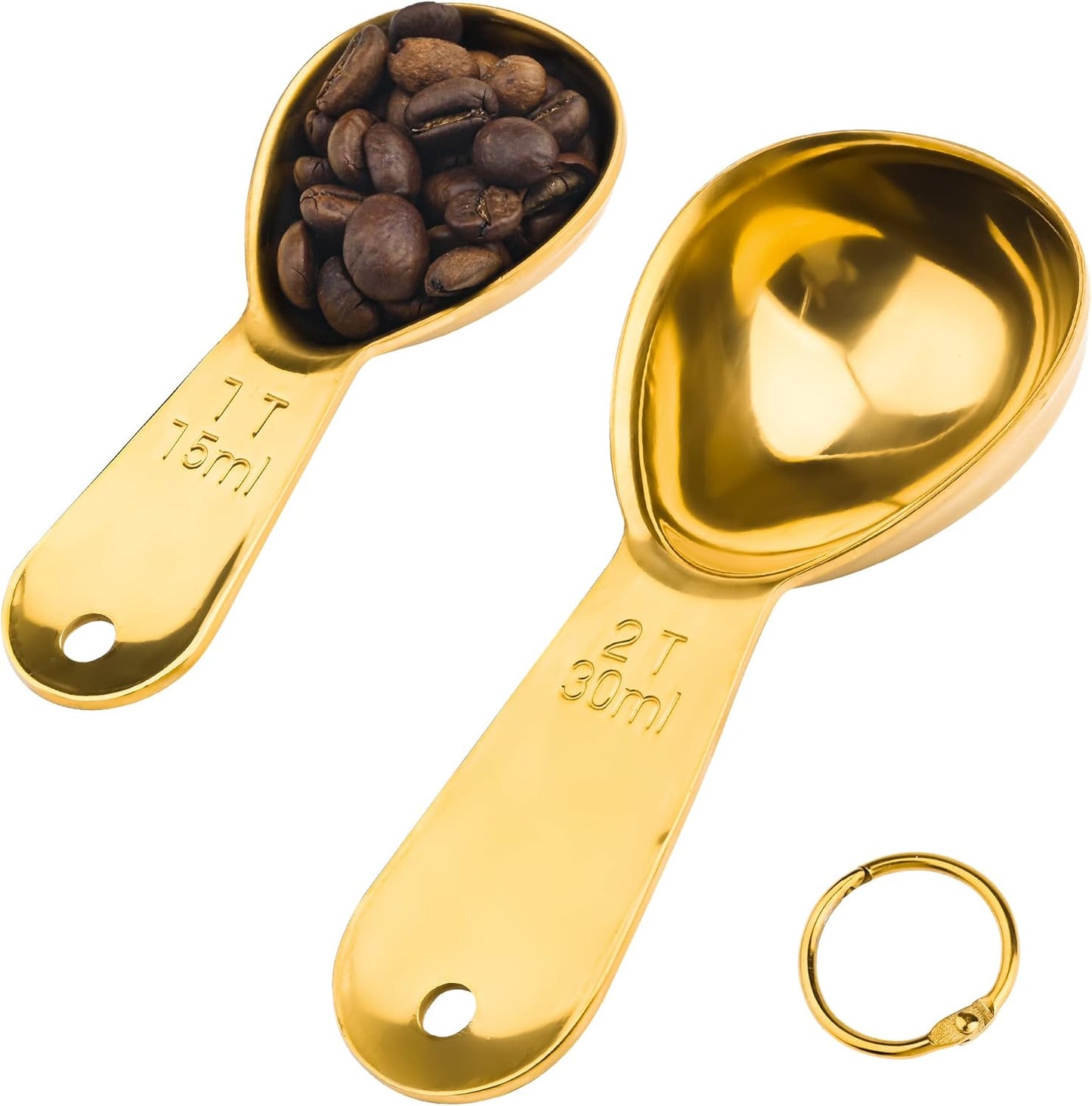 Smithcraft Measuring Cup Set of 8 Stainless Steel Measuring Cups18/8(304) Steel Material Heavy Duty 8 Measuring Cups and 1 Ring Set of 9