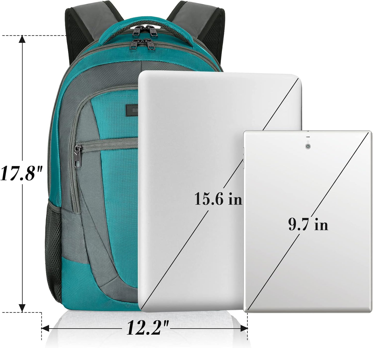 Backpack for Men and Women, School Backpacks for Teen Boys and Girls, Black Water Resistant Back Pack, Business Men Sturdy Computer Bag with USB Charging Port, Gifts