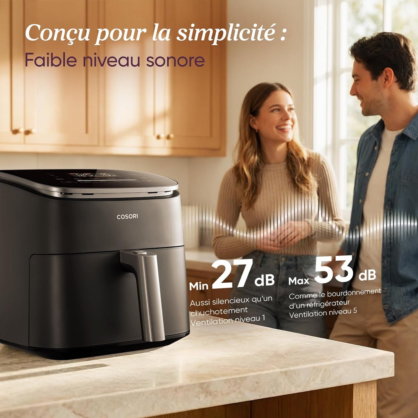 Cosori Digital Air Fryer 6 Quart | Multi-Function Hot Air Cooker with Adjustable Temperature