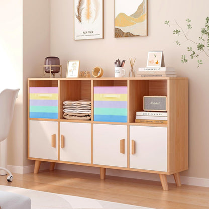 ShellKingdom Storage Bins, Foldable Fabric Storage Cubes And Cloth Organizer Drawer For Closet And Toys, 6 Pack (Lavender+Light Blue+Pink)