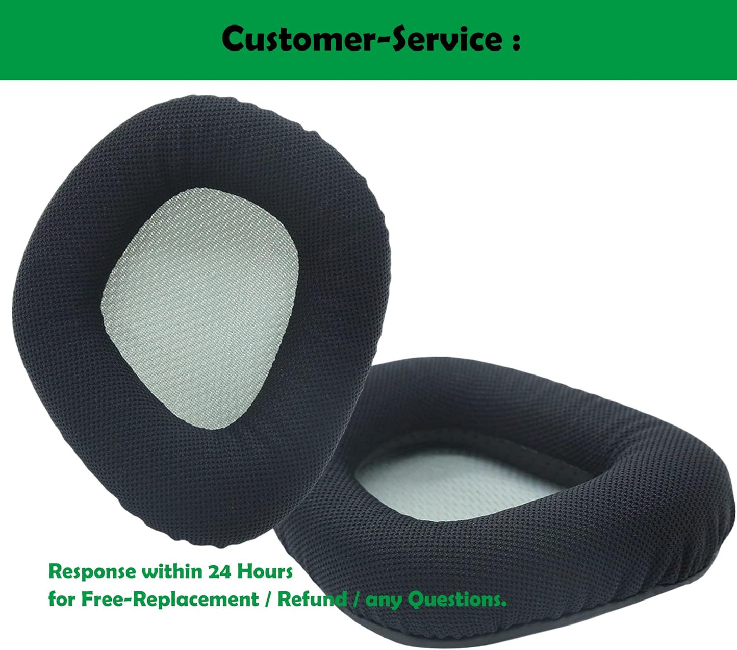 DowiTech Durable Headset Ear Cushions Replacement Ear Pads Headphone Earpads Compatible with Corsair Void and Corsair Void Pro RGB Wireless/Wired Gaming Headset