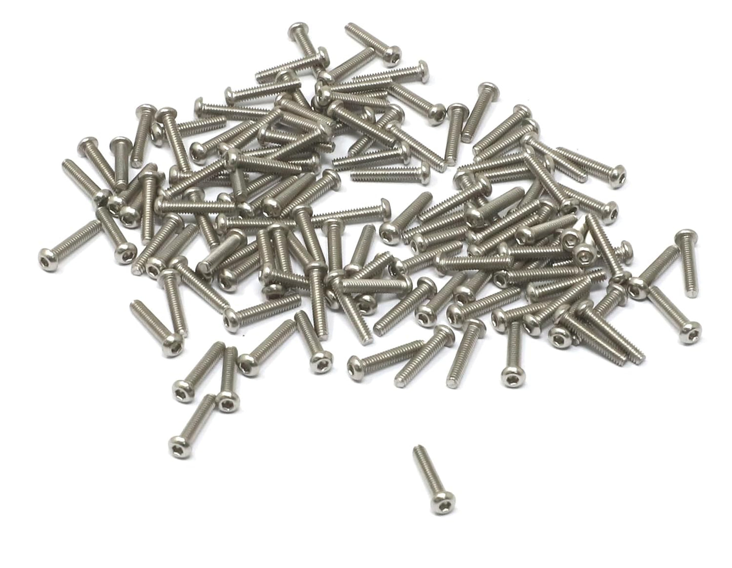 iexcell 50 Pcs M6 x 20mm Thread Pitch 1 mm Stainless Steel 304 Hex Socket Button Head Cap Screws Bolts Kit