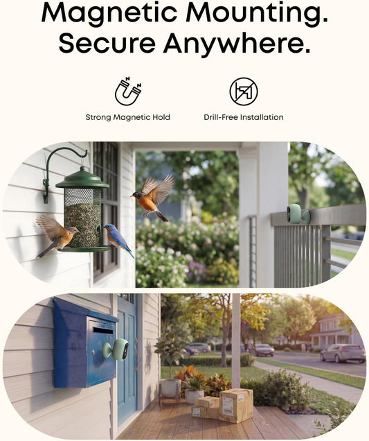eufy Wireless Outdoor Security Camera | 1080P HD Wi-Fi Surveillance Camera with Color Night Vision