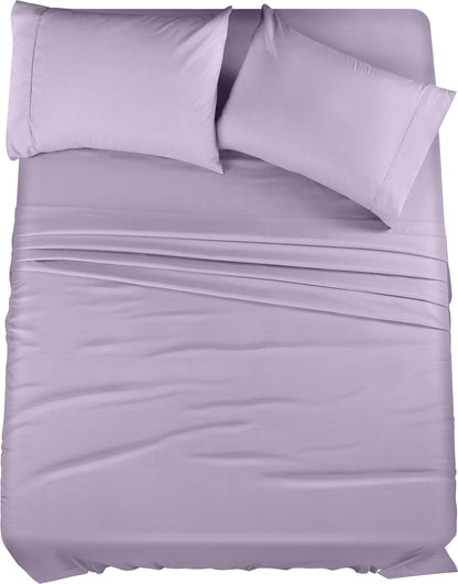 Utopia Bedding Queen Bed Sheet Set - 4 Piece Bedding - Soft Brushed Microfiber Fabric - Shrinkage & Fade Resistant - Easy Care (White)