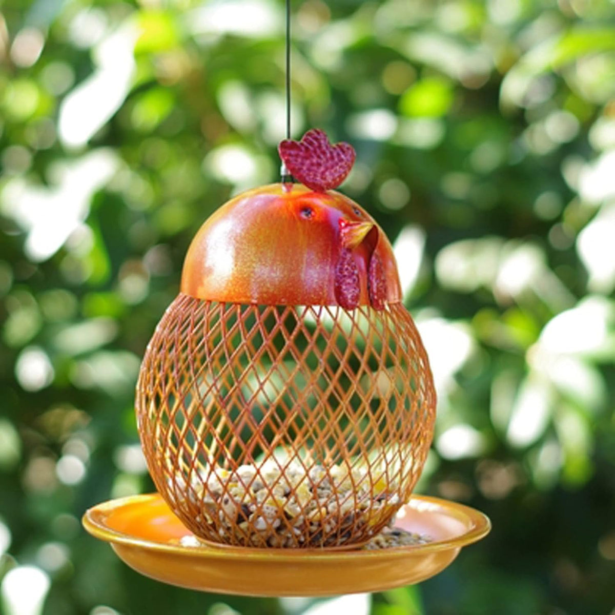 Bird Feeders for Small Birds Squirrel Proof Pet Supplies Birdfeeder Wall Mounted Bird Feeder Window Bird Feeders for Small Birds for Garden, Balcony and Shed,Gold