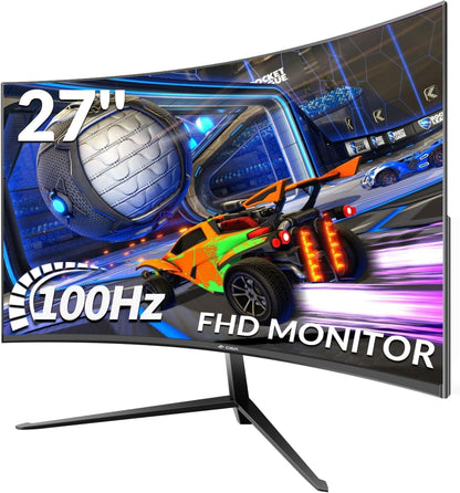 CRUA 34 Inch Curved Gaming Monitor 144HZ, White 21:9 Ultra Wide PC Monitor 1500R WQHD 3440X1440P 120% sRGB Computer Display/VA Panel/PIP& PBP/HDMI2.0 & DP1.4/Tilt Adjustment/Wall Mountable