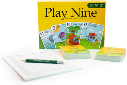 Play Nine - The Card Game of Golf, Best Card Games for Families, Strategy Game for Couples, Fun Game Night Kids, Teens and Adults, The Perfect Golf Gift