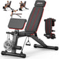 JOROTO Adjustable Weight Bench, Foldable Workout Bench 1000LBS Home Gym