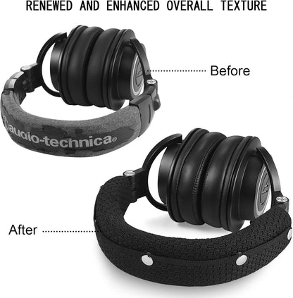 GEVO Replacement Headphone Headband Cover for AKGs, Senheiser, Sony, ATH, Audio-Technica, Shure, Panasonice Headsets,Headband Cushion Easy Installation