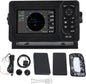 Xiuganpo Chart Plotter Marine, IP66 Waterproof Marine Plotter Marine Navigator with 5in Color TFT LCD Screen, Accurate Fish Finders Depth Finders for Boats, Safety Alarm System, Xiuganpou2qnid569t