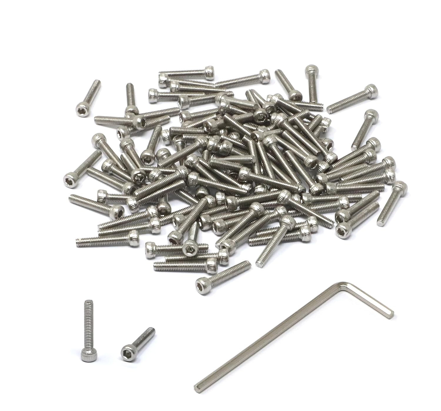 iexcell 25 Pcs M6 x 20mm Thread Pitch 1 mm Stainless Steel 304 Hex Socket Head Cap Screws Bolts Kit