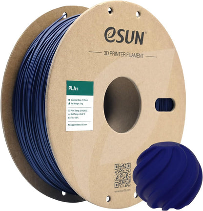 eSUN PLA Plus Filament 1.75mm, PLA Pro PLA+ 3D Printer Filament, Dimensional Accuracy +/- 0.03mm, 2.2 LBS (1KG) Spool 3D Printing Consumables for Most FDM 3D Printers, Black