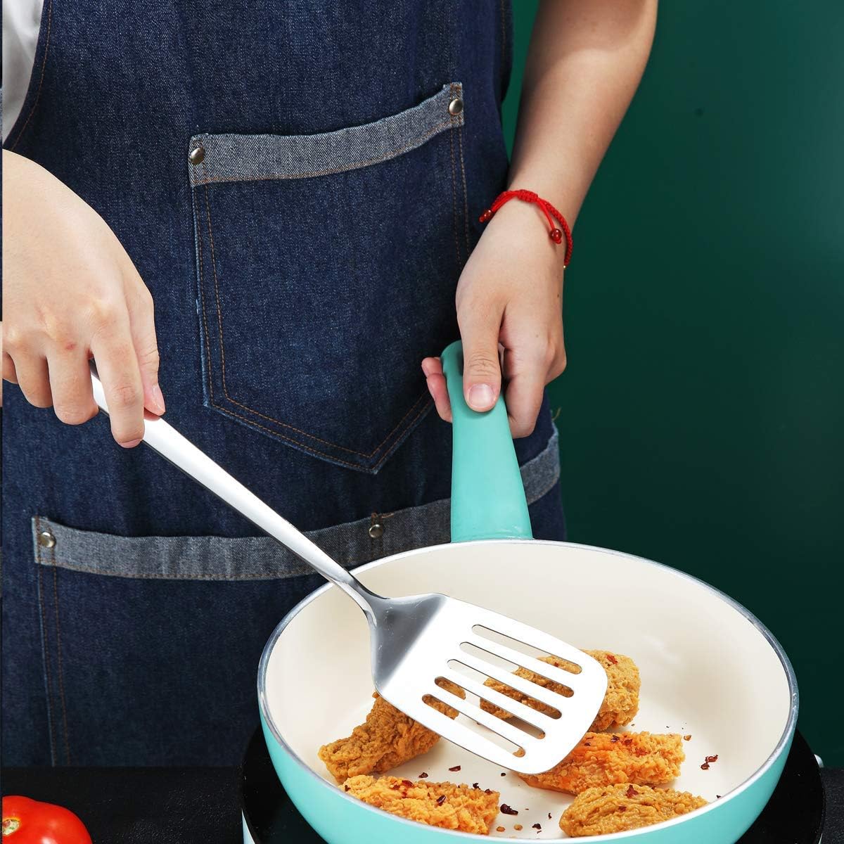 Stainless Steel Cooking Utensils Set, Berglander 13 Pieces Kitchen Utenisls Set, Kitchen Tools Set with Utensil Holder Non-Stick and Heat Resistant,Dishwasher Safe, Easy to Clean (13 Packs)