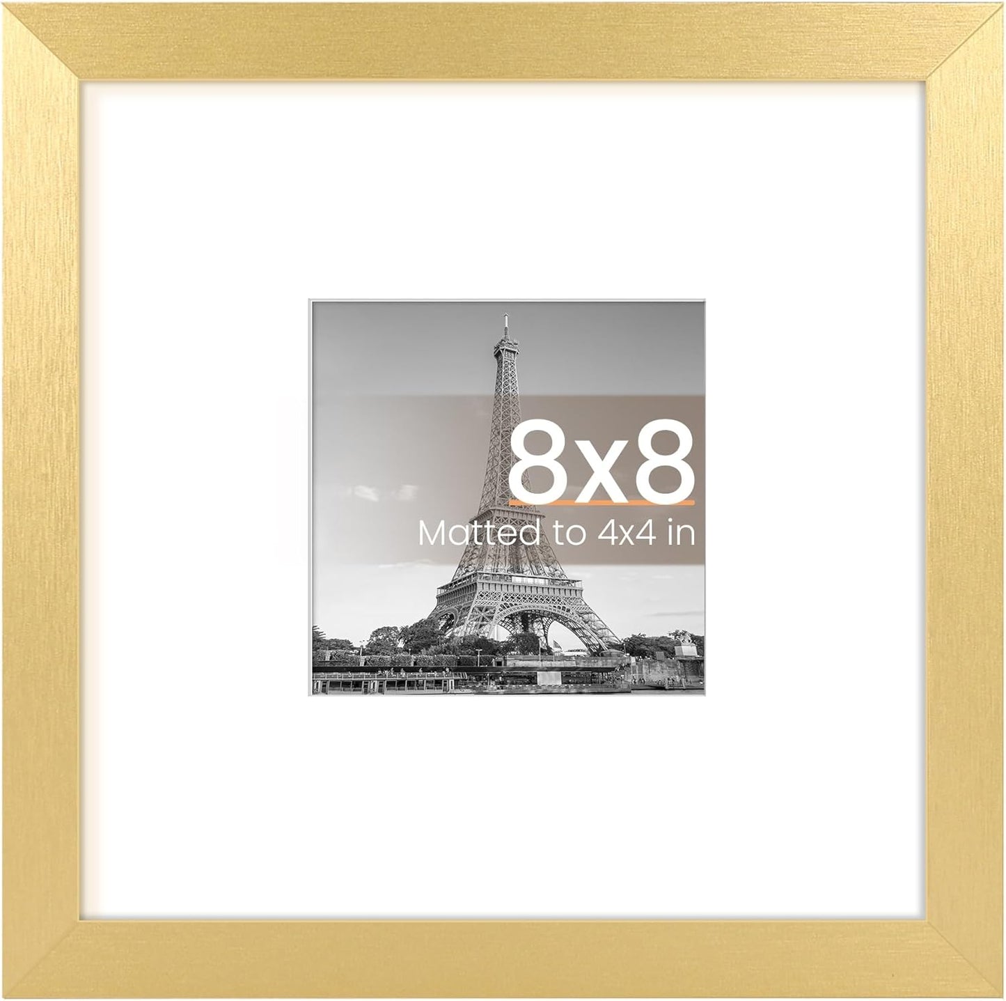 upsimples 11x14 Picture Frame, Display Pictures 8x10 with Mat or 11x14 Without Mat, Wall Hanging Photo Frames, Black