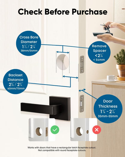 eufy Security Retro-Style Smart Lock C220, Fingerprint Keyless Entry Door Lock, Built-in Wi-Fi, App Remote Control, Front Door Smart Lock Deadbolt, 8Months Battery, Reliable Power, IP53 Waterproof