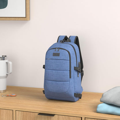 Tzowla Laptop Travel Slim School Backpack Water Resistant Anti-Theft Bag with USB Charging Port and Lock 15.6 Inch Computer Business Backpacks for Men Women College Student Gift,Bookbag Casual Daypack