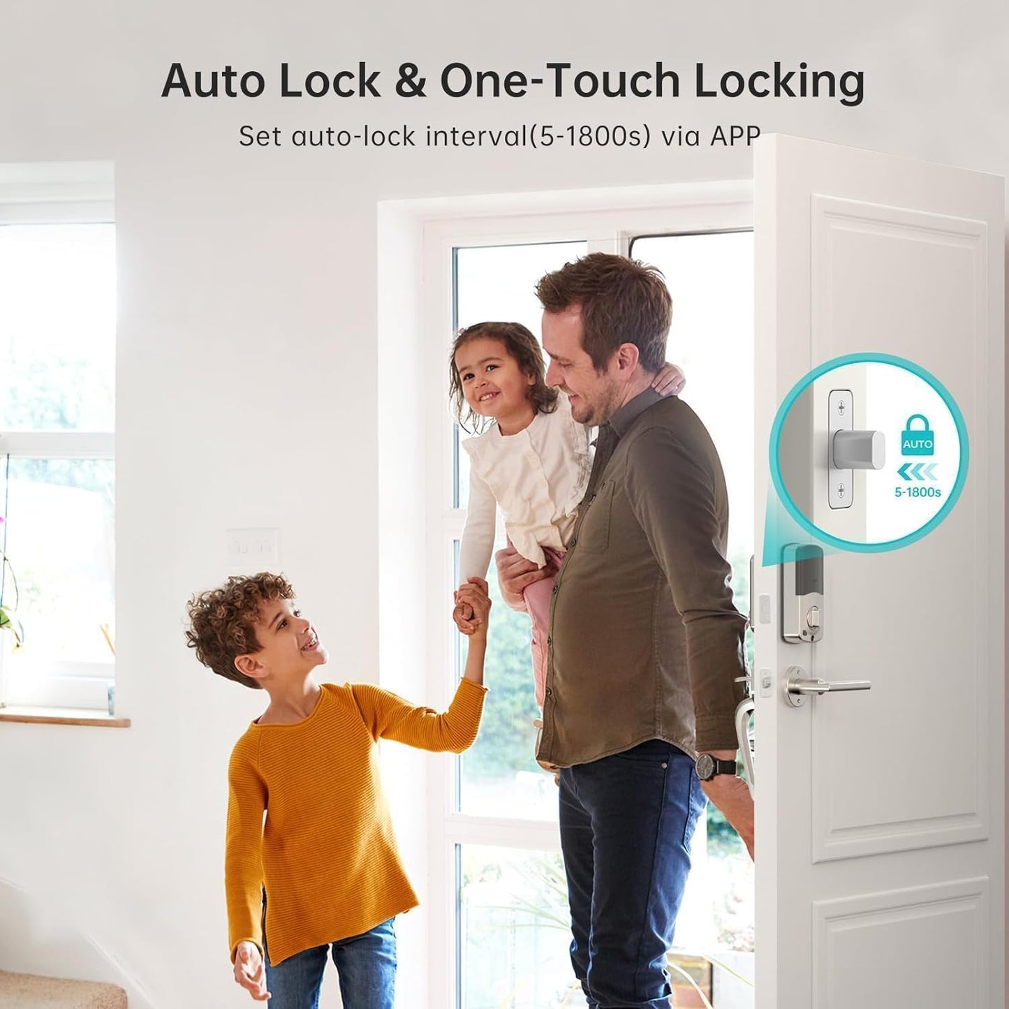 Hornbill Smart WiFi Front Door Lock: Keyless Entry Fingerprint Deadbolt - Alexa Bluetooth Electronic Keypad Door Locks for House Apartment Auto Lock Smart Life APP Remote Control - Black