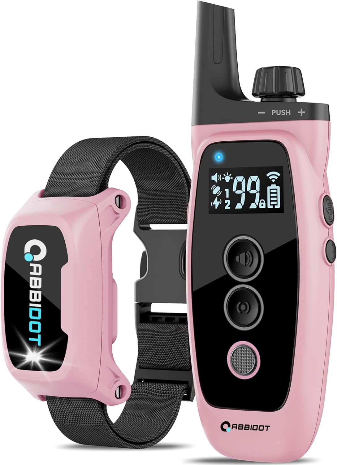 ABBIDOT Shock Collar, 3300Ft Dog Training Collar, 5 Training Modes Dog Shock Collar with Remote, Waterproof Rechargeble Security Lock E Collar for Small Medium Large Dogs
