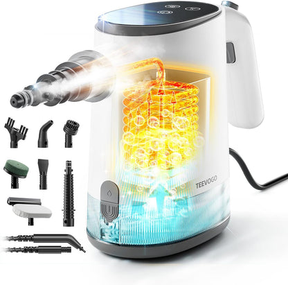 Handheld Steam Cleaner for Home, 3s Instant Heat Pressurized Steamer