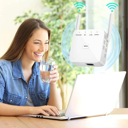 2025 Faster WiFi Extender, WiFi Repeater, Covers Up to 10000 Sq.ft and 80 Devices, Internet Booster - with Ethernet Port, Quick Setup, Home Wireless Signal Booster