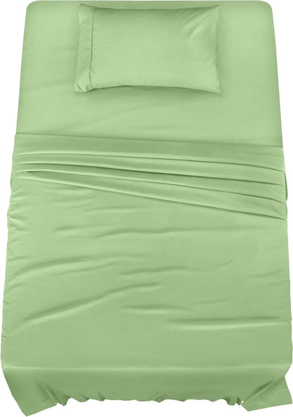 Utopia Bedding Queen Bed Sheet Set - 4 Piece Bedding - Soft Brushed Microfiber Fabric - Shrinkage & Fade Resistant - Easy Care (White)