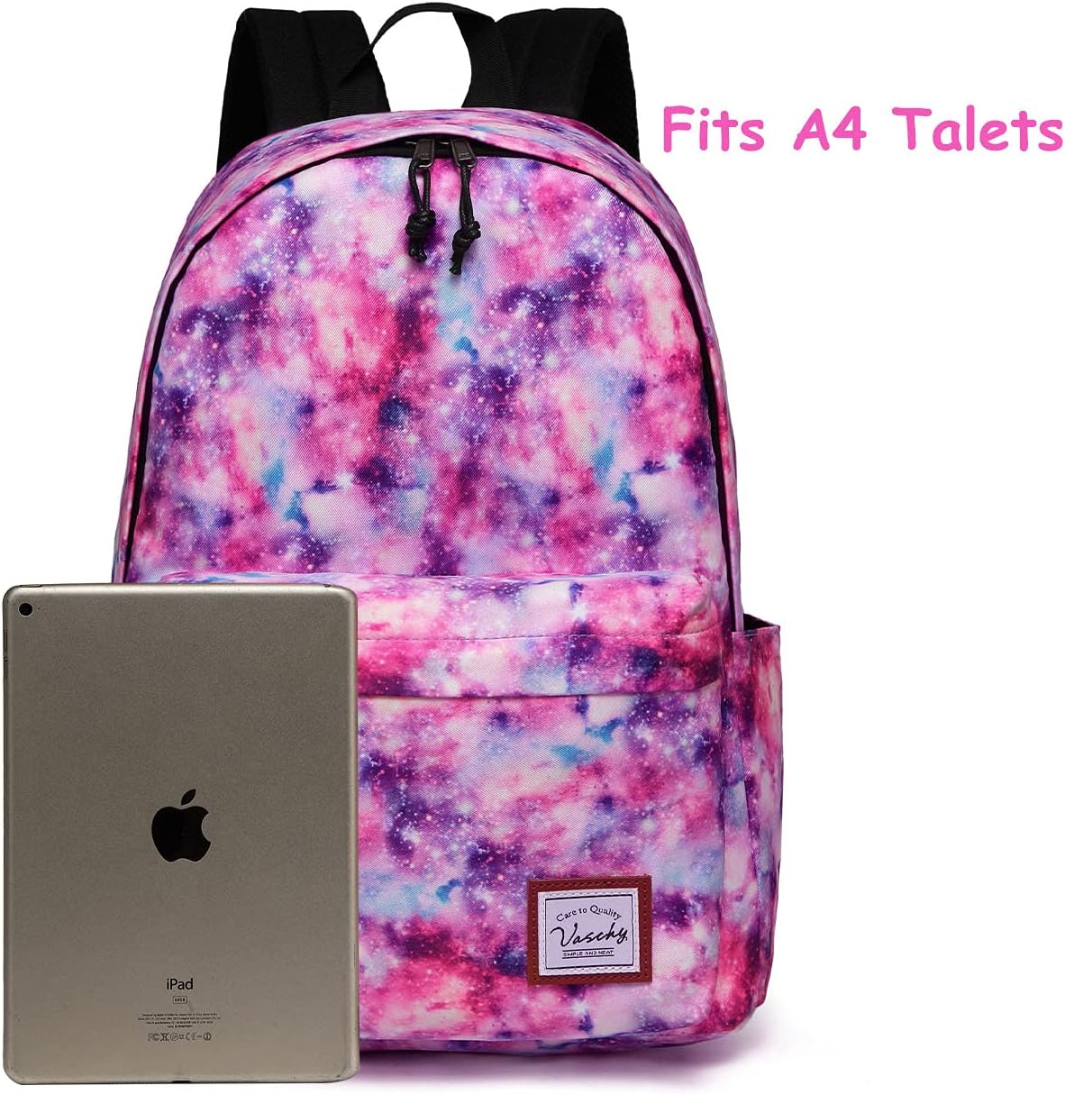 VASCHY Lightweight School Backpack for Women with Sleeve for 14" Laptop