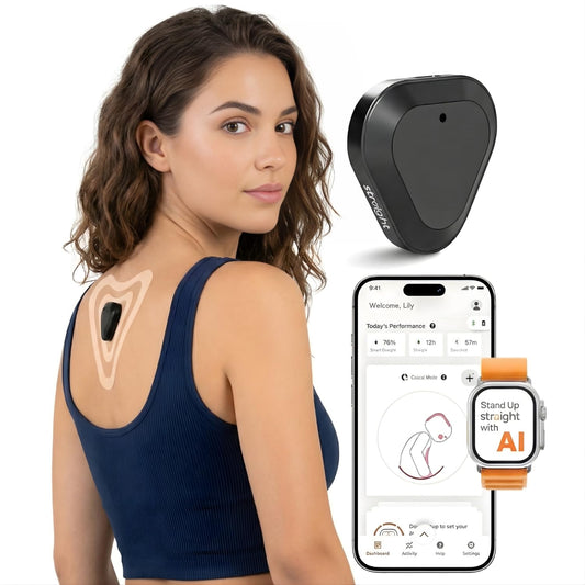Straight Plus AI Powered Posture Corrector - Smart Upper Back Brace - Office Work Support - Shoulder and Back Posture Corrector - Posture Corrector