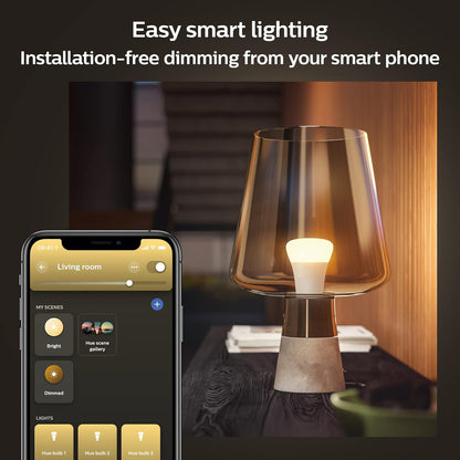 Philips Hue White and Colour Ambiance A19 E26 LED Smart Bulb, Bluetooth & Zigbee Compatible (Hue Hub Optional), Works with Alexa & Google Assistant A Certified for Humans Device (562785),3 Pack
