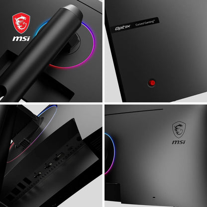 MSI Optix MAG342CQR 1500R Curvature 21:9 Aspect Ratio Narrow Bezel 1ms 3440x1440(UWQHD) 144Hz Refresh Rate Tilt/Swivel/Height/Pivot Adjustment 34" AMD Freesync Gaming Curved Monitor, Black, Pack of 1