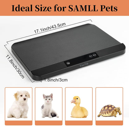 YAUYIK Digital Pet Scale, Baby Scale with Non-Slip Mat, Up to 88lb, Black