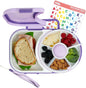 GoBe Kids Lunchbox - Reusable Snack Container with 5 Compartment Dispenser and Lid | BPA and PVC Free | Dishwasher Safe | No Spill, Leakproof