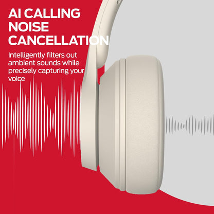 Monster Mission 100 Bluetooth Headphones, On Ear Headphones with Immersive Bass, Crystal Clear Call, 40H Playtime, Bluetooth 5.4, Comfortable Fit Wireless Headset for Travel Work