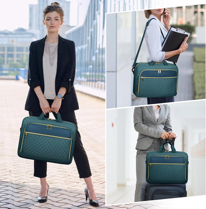 Laptop Bag 17 Inch Laptop Briefcase for Women Waterproof Computer Messenger Bag Professional Laptop Case for Business Work - PuriLite