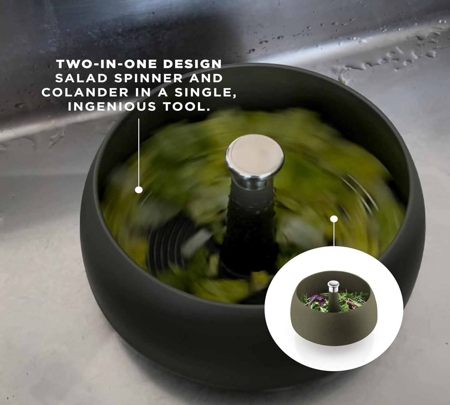 EVA SOLO | Salad Spinner Green Tool | Danish Design & Functionality