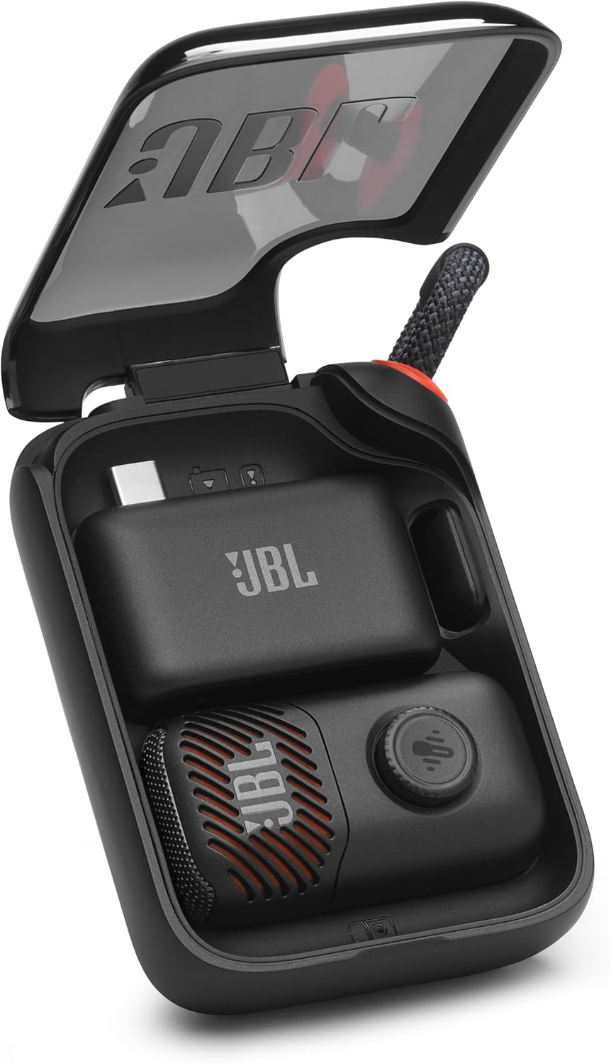 JBL Easysing Mic Mini - Portable AI-Powered Microphone with Real-time Vocal Removal - Black