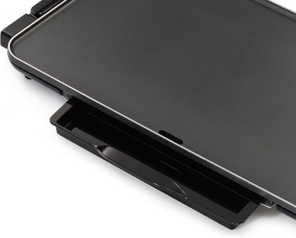 Presto 07072 22-Inch Extra Large Griddle, 22"x 13", Low Profile Design, Ceramic Nonstick, Black