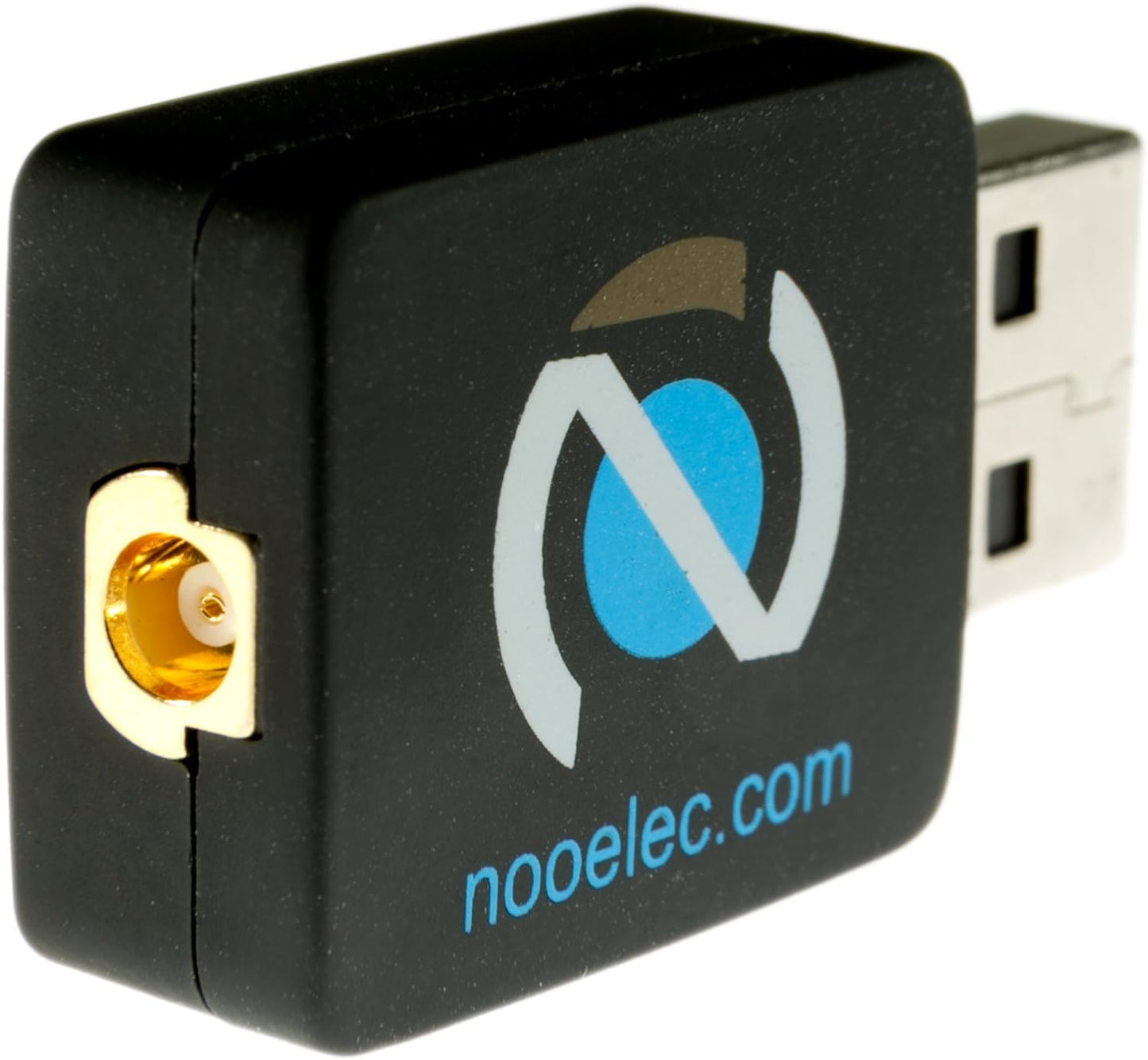 NooElec NESDR Nano 2+ Tiny Black RTL-SDR USB Set (RTL2832U + R820T2) with Ultra-Low Phase Noise 0.5PPM TCXO & MCX Antenna. Software Defined Radio, DVB-T and ADS-B Compatible, ESD Safe