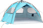 Glymnis Beach Tent Pop Up Beach Tent XL 4-6 Person Easy Setup Portable Sun Shelter UPF 50+ Sun Shade Tent with Carry Bag for Beach Garden Picnic