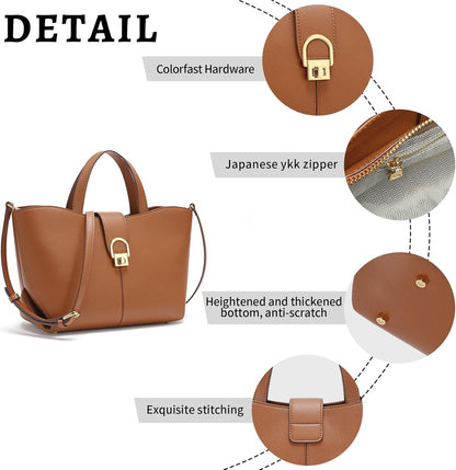 Leather Handbag for Women Tote bag Boho Purses and Handbags with Zipper Crossbody Bag Big shoulder handbag