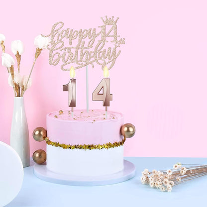 65th Birthday Decorations for Women, Including 65th Birthday Sash and Crown, Cake Topper and Candles, Number Balloons Rose Gold, 65 Year Old Gifts for Women