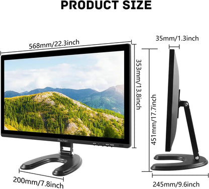 24 Inch PC Touchscreen Monitor, Built-in Speakers, 75Hz, IPS FHD 1080P Desktop Touch Screen Monitor, HDMI, VGA, USB, VESA, Computer Touch Display, Black