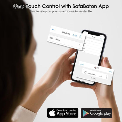 SofaBaton U2 Universal Remote Compatible with TV/DVD/STB/Projector/Blu-ray/Streaming Players, Longer Infrared Signal & Raise to Wake, All-in-One Remote Control with Customizable APP (No Backlit)