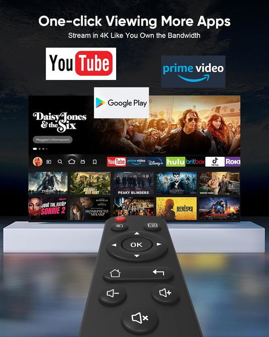 【Short Throw/Built-in Apps】 1080P Smart Mini Projector with WiFi 6 and Bluetooth, Auto Keystone Outdoor Movie Projector, 270°Adjustable Home Portable Projector for Phone/TV Stick/Laptop/HDMI