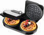YASHE Double Waffle Maker 6 Inch, 1400W Belgian Waffle Maker for Breakfast and Snacks, Stainless Steel Waffle Iron with Nonstick Plates, Temperature Knob, Cool-Touch Handles - PuriLite