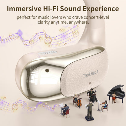 AI Translation Earbuds Real-Time, 3-in-1 Open-Ear Headphones with 145 Languages & Accents, Bluetooth 5.4 Translator Earbuds, 60H Battery, HD Audio, for Travel Business (Midnight Blue)