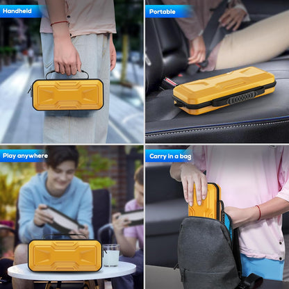 FYOUNG Carrying Case Accessories for PlayStation Portal, Full Protection Bundle with Tempered Glass Screen Protector, Protective Cover, Hard Shell Portable Travel Bag for PS5 Portal Remote Player